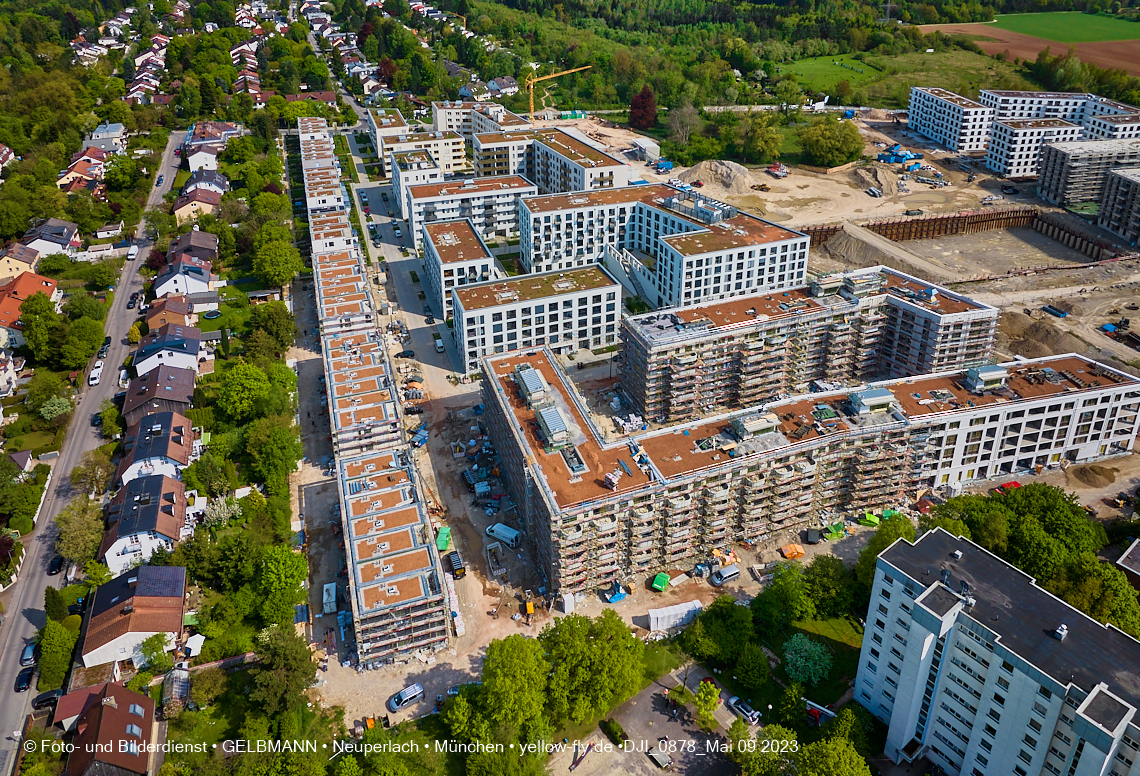 09.05.2023 - Baustelle Alexisquartier und Pandion Verde in Neuperlach